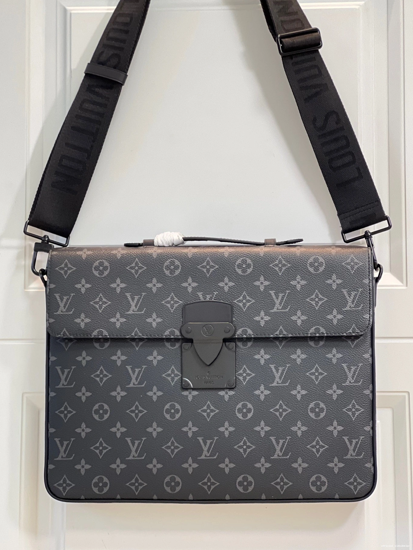 Official oldcobbler LOCK BRIEFCASE VUITTON S LOUIS 0818
